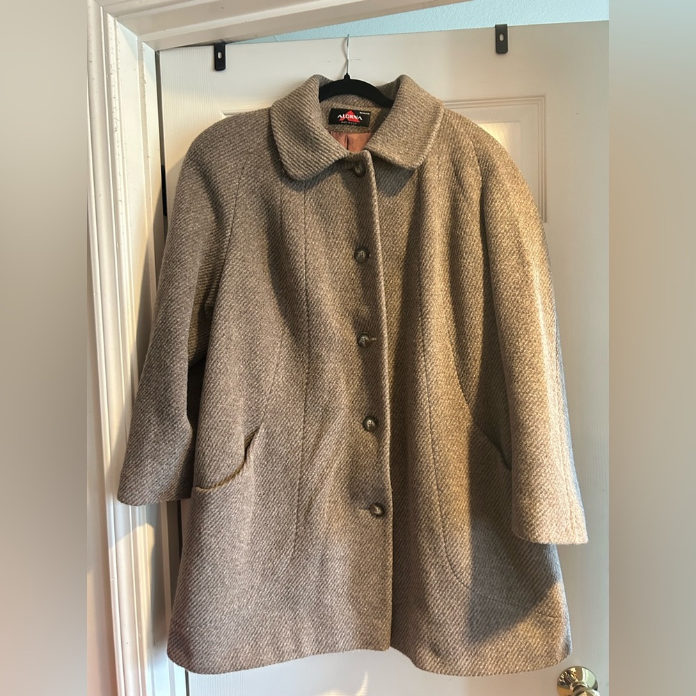 Vintage Alorna Brown Wool Coat